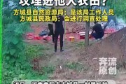 河南一村民称公职人员将坟埋进自家农田致无法耕种，当地回应