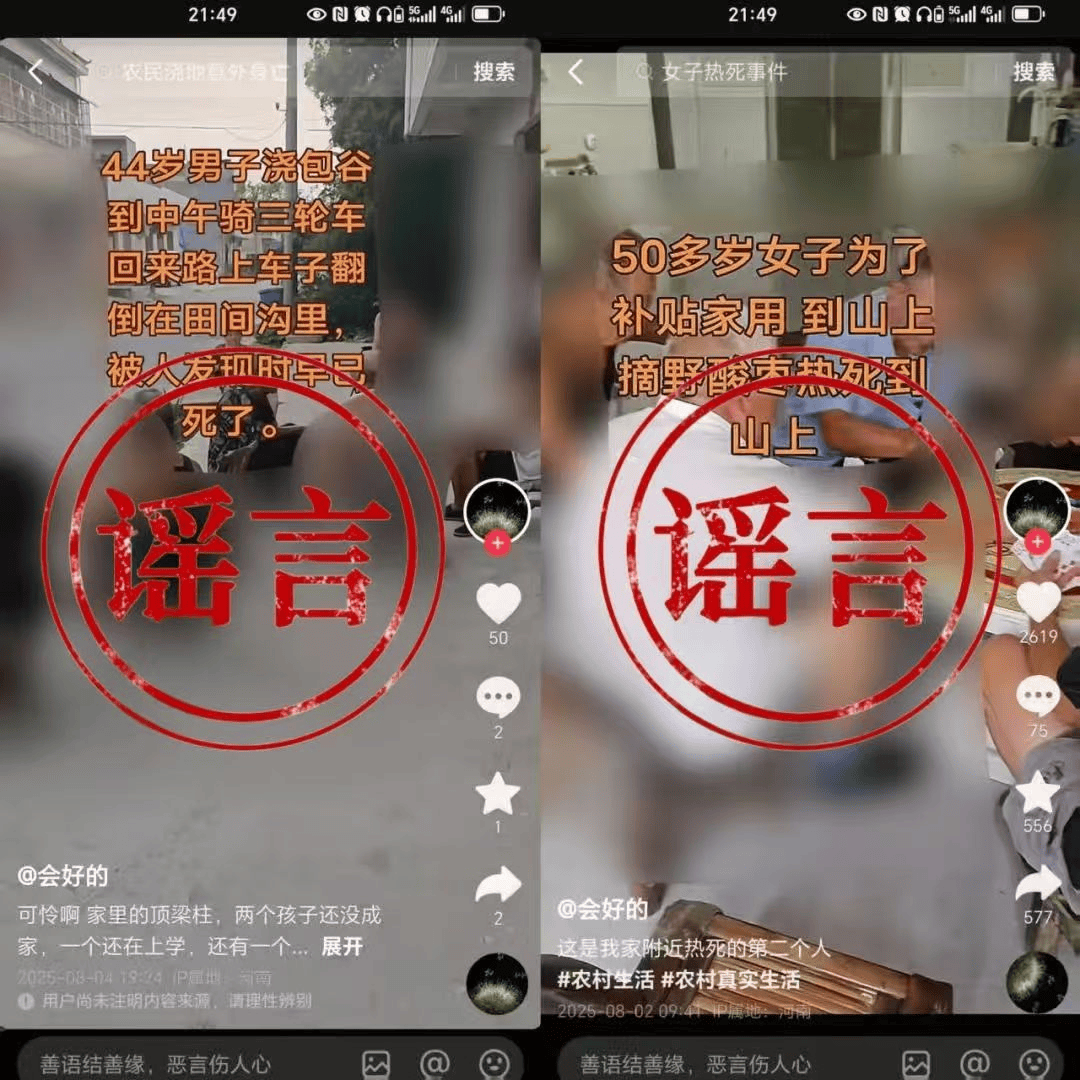河南公布4起网络谣言典型案例